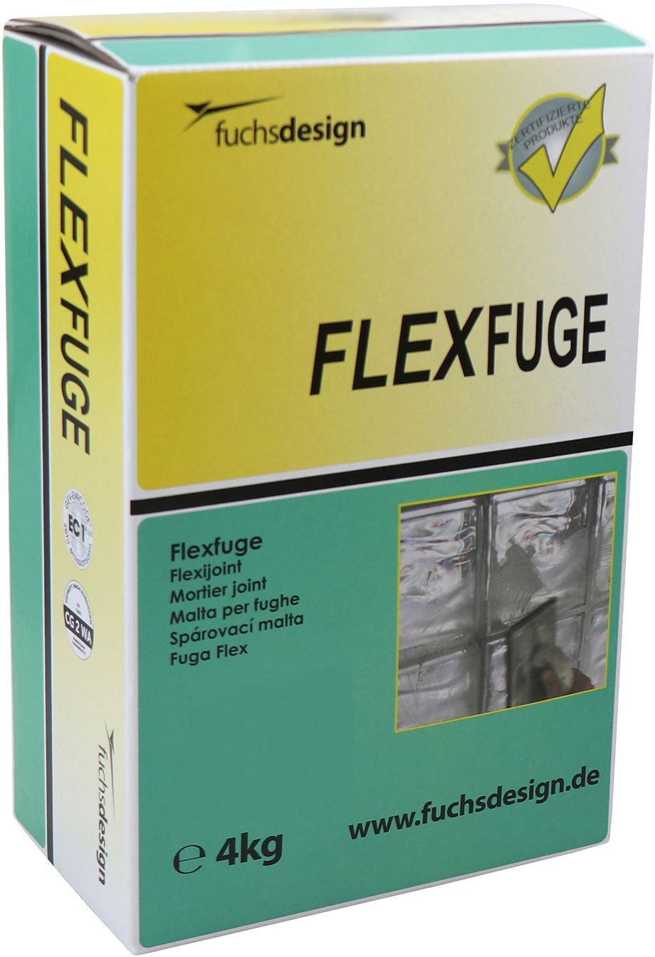 Fuchs FlexFuge Zementgrau - Fugenmörtel für Glassteine