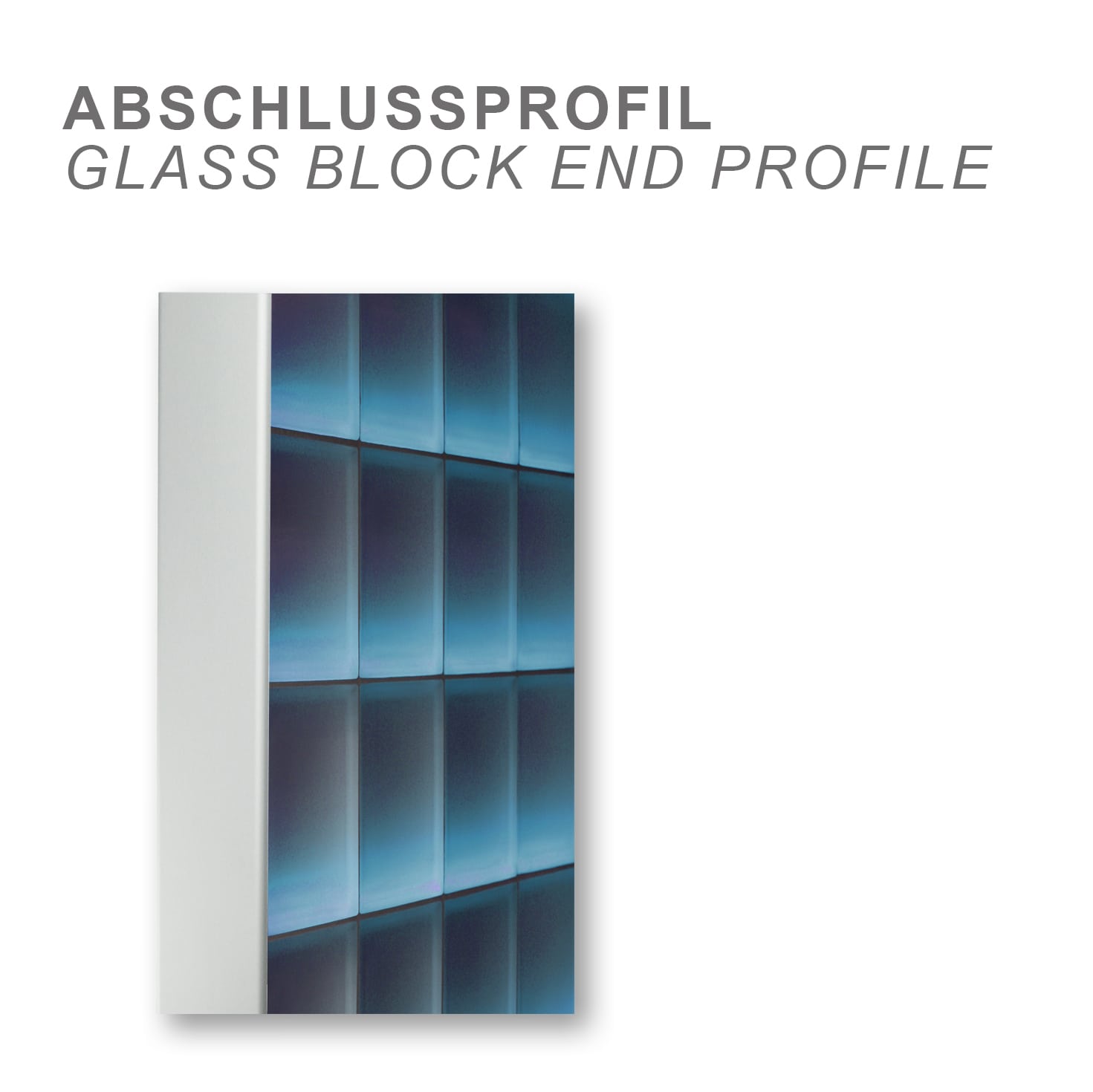 DIY SET Glasbausteinwand 73,5x196 cm – Wolke Klar 24x24x8 cm