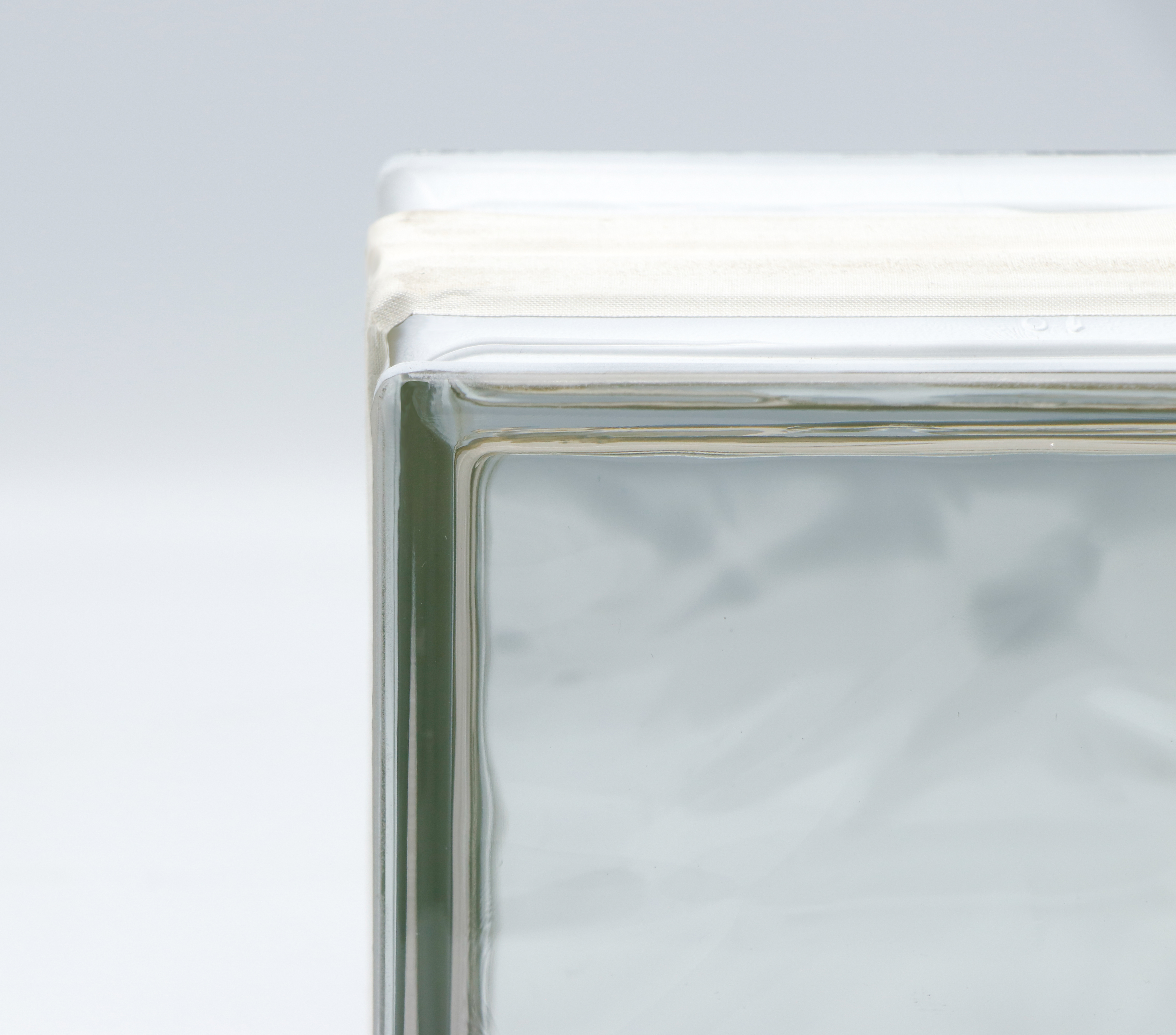 THERMO BLOCK Glasbaustein Wolke klar 19x19x12 cm, Wärmedämmung: Ug 1,2