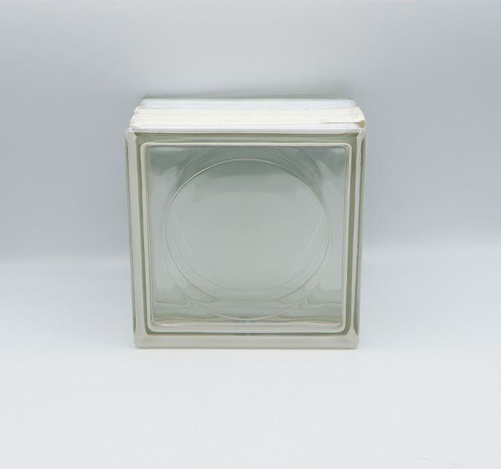 THERMO BLOCK Glasbaustein Alpha rund klar, 19 x 19 x 12 cm, Wärmedämmung: Ug 1,2